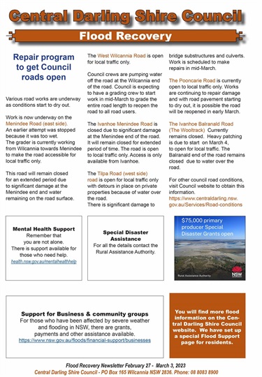 Flood Recovery Newsletter - February