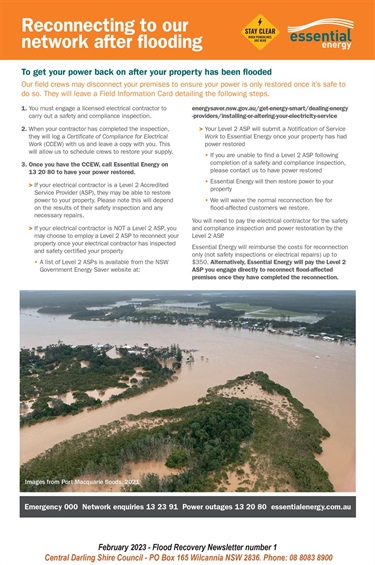 Flood Recovery Newsletter