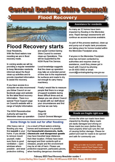 Flood Recovery Newsletter